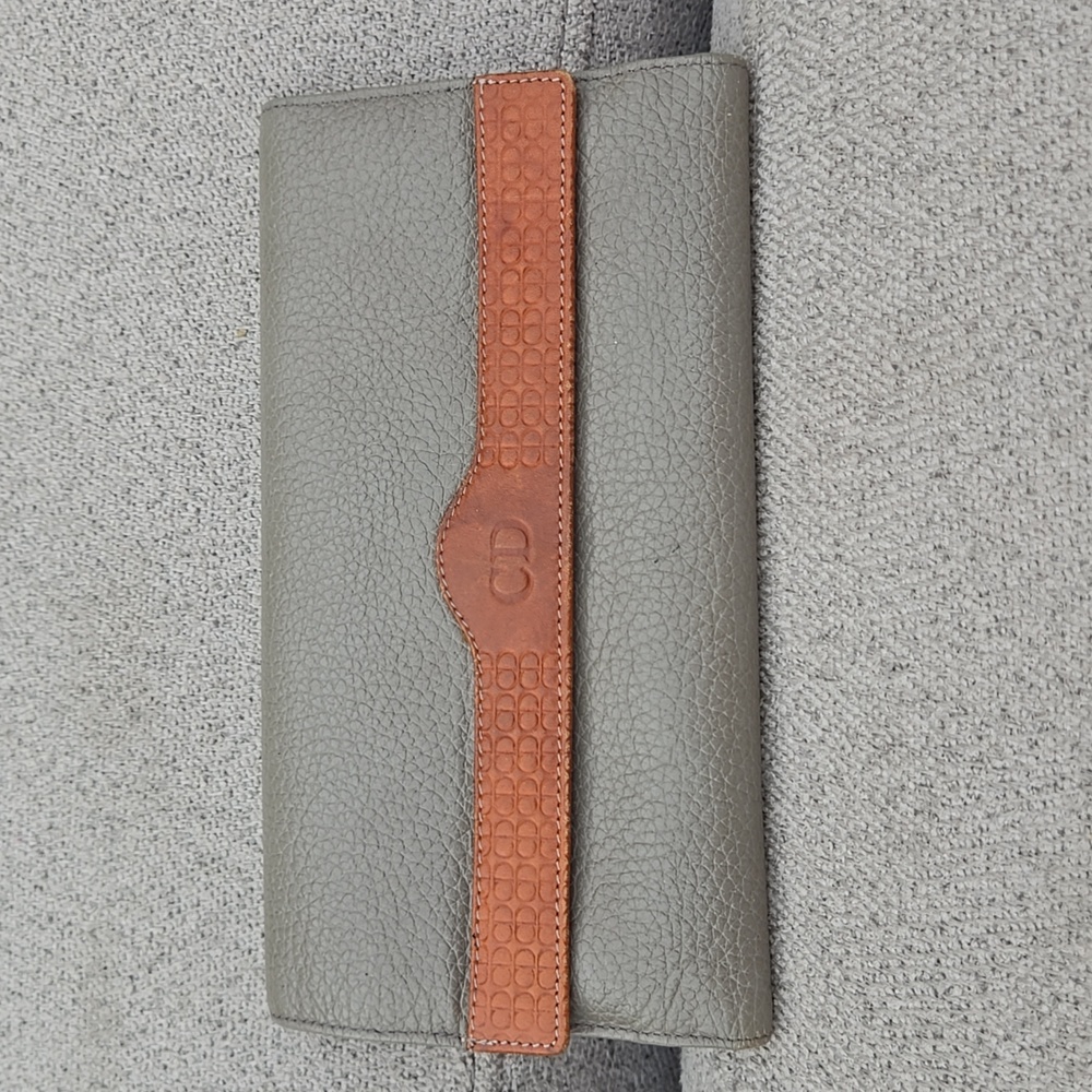 Christian Dior trifold leather wallet